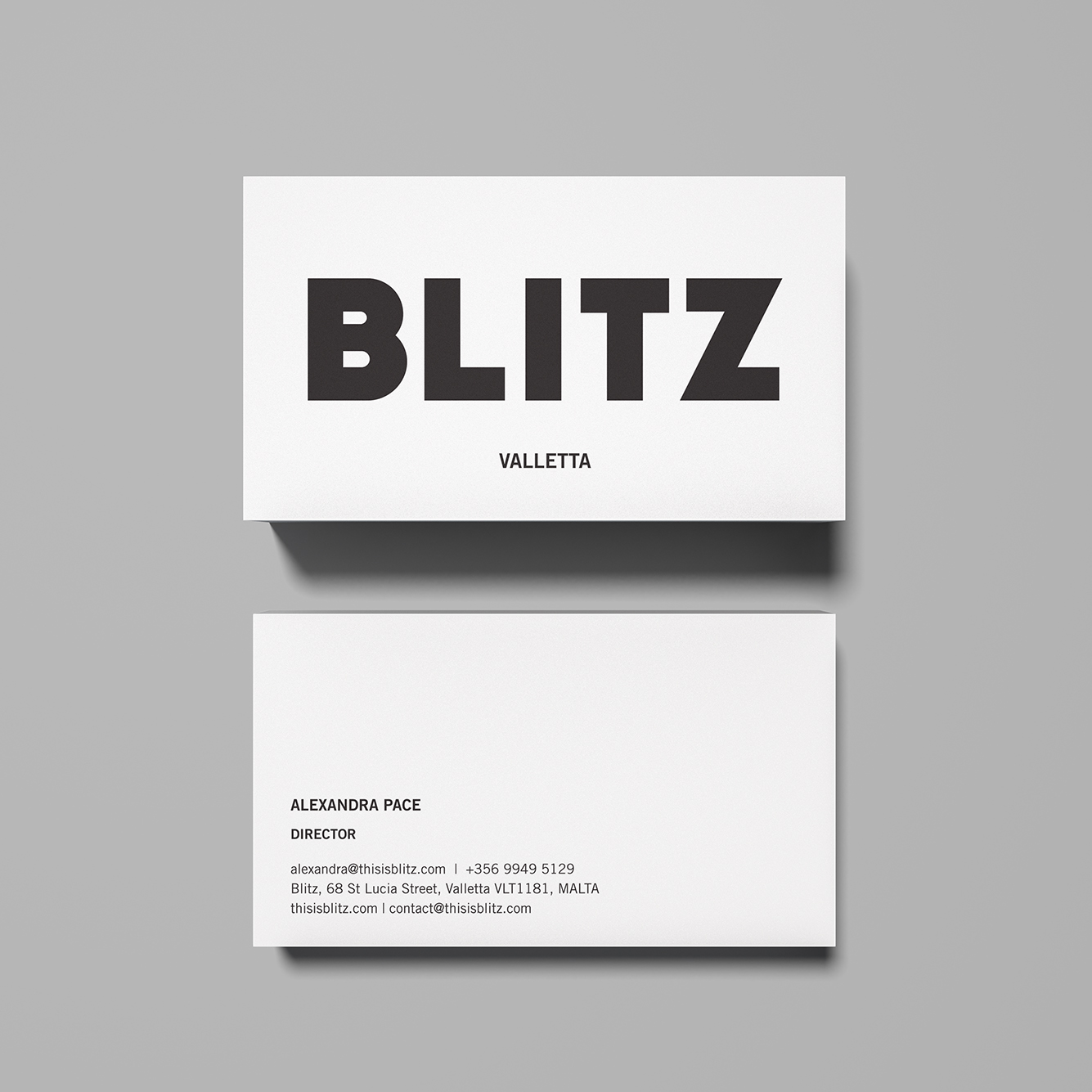 Blitz Valletta branding logo design by Alexandra Pace Studio