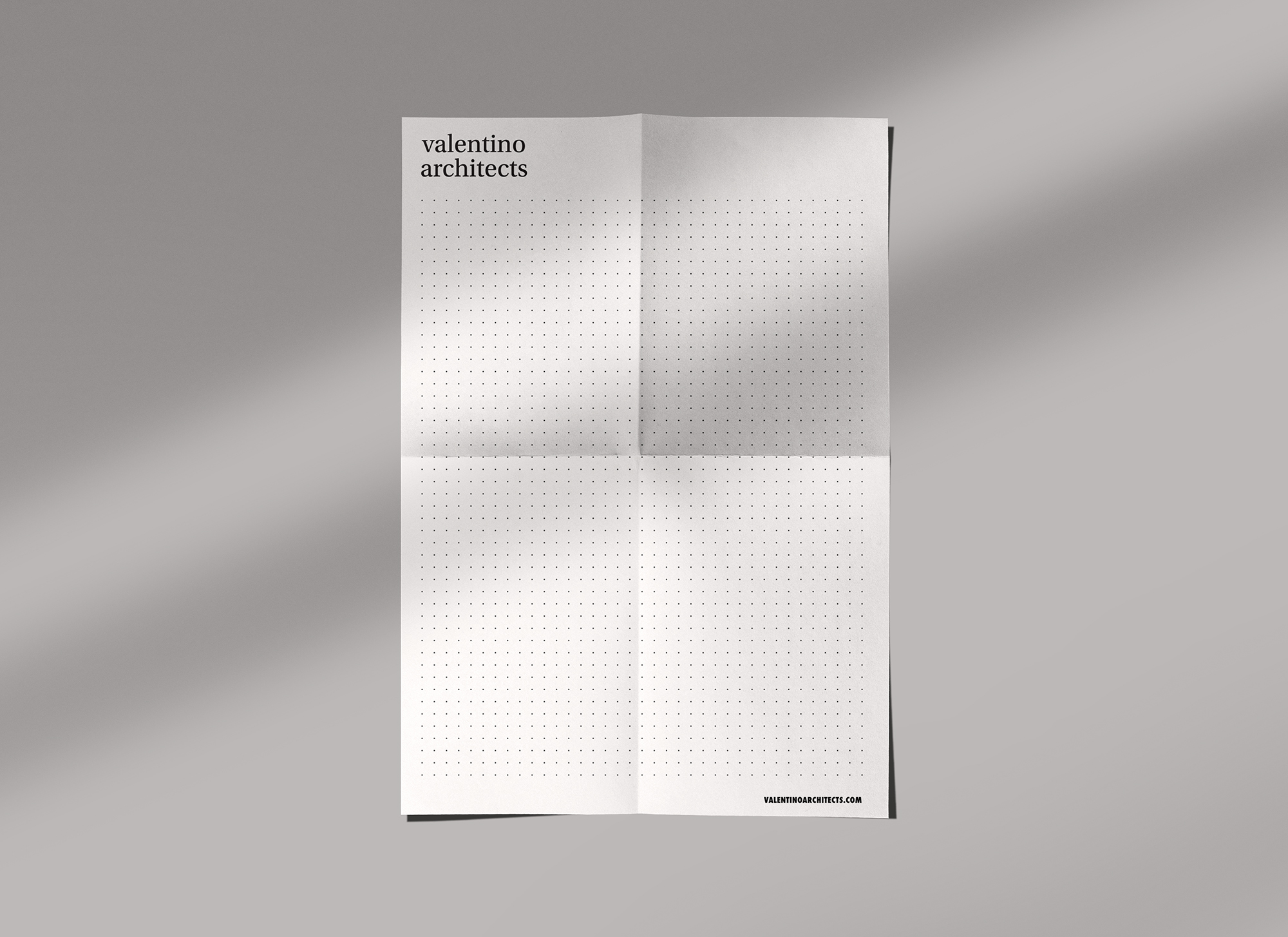 Valentino Architects branding logo design by Alexandra Pace Studio